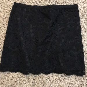 Black Lace Skirt